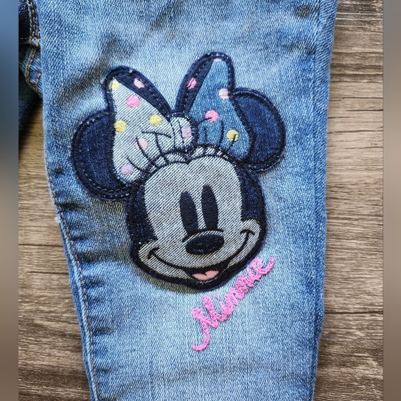 Disney Baby Gap Demin Jeans with Minnie Mouse Patch - Picture 2 of 4